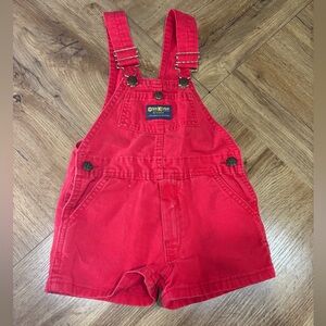 OshKosh B'gosh Bright Red Toddler Shortalls